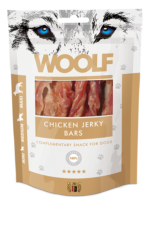 Woolf Chicken Jerky Bars